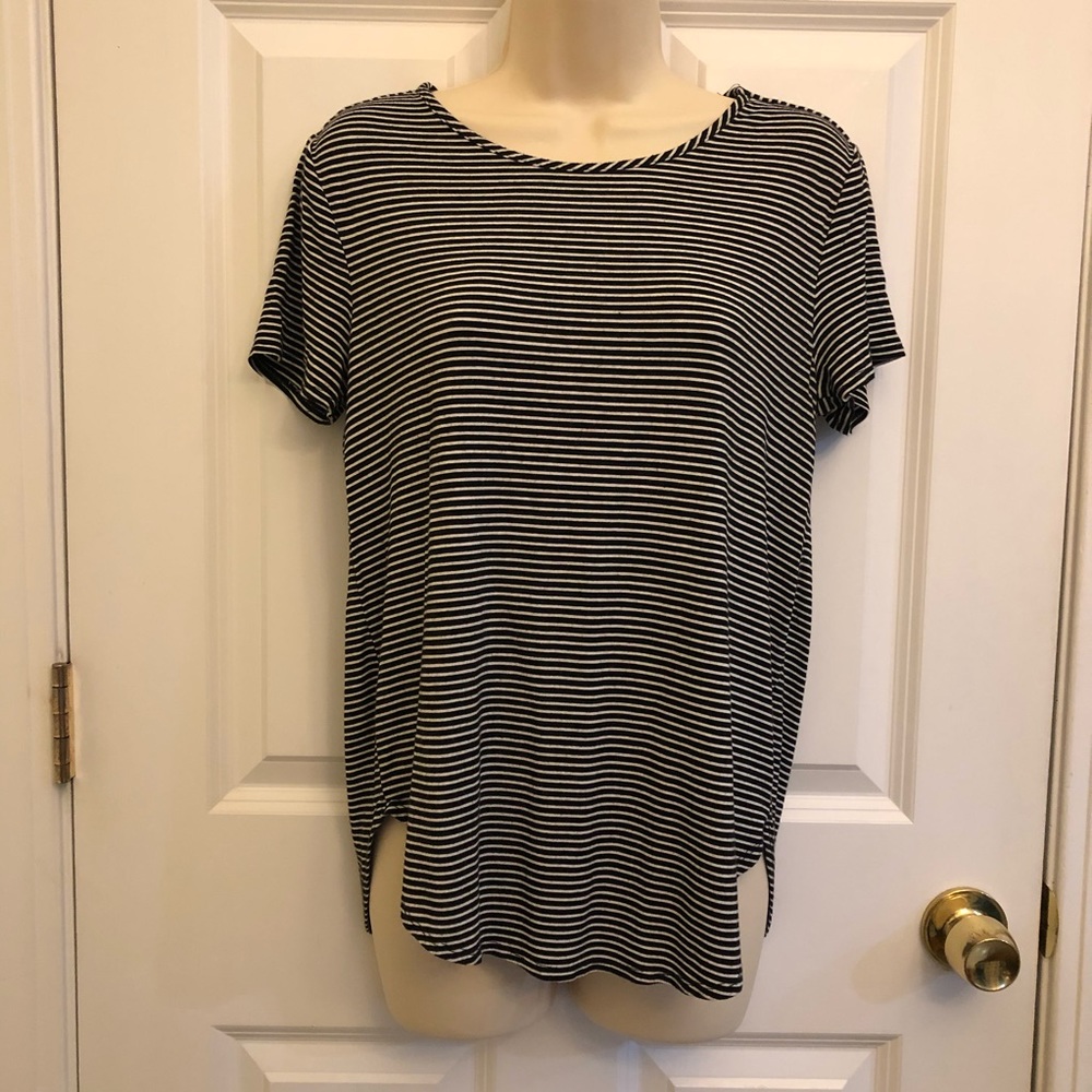 Black & White Stripe Women’s Top M Premise Studio